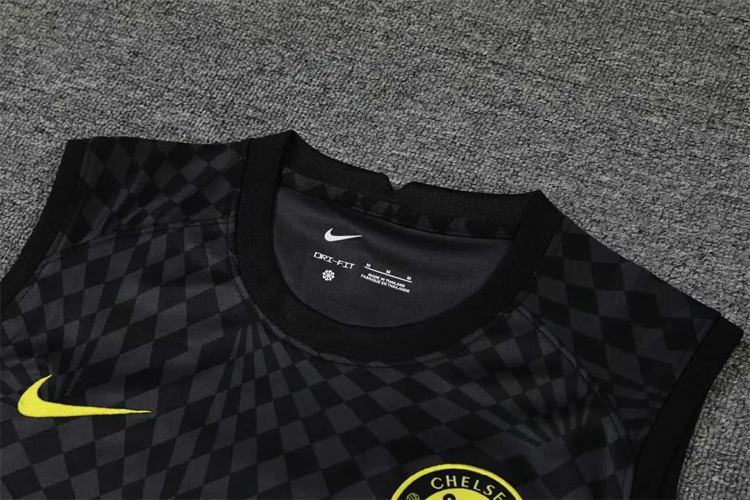 22-23 Chelsea vest training kit kit black stripe 3