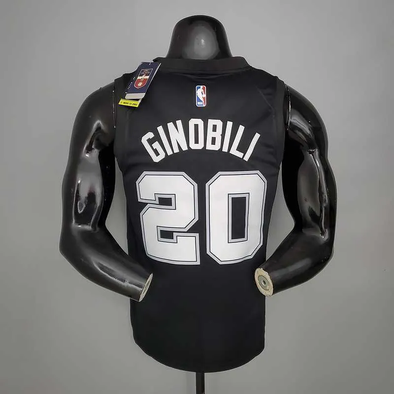New GINOBILI#20 season Spurs City Edition black 7