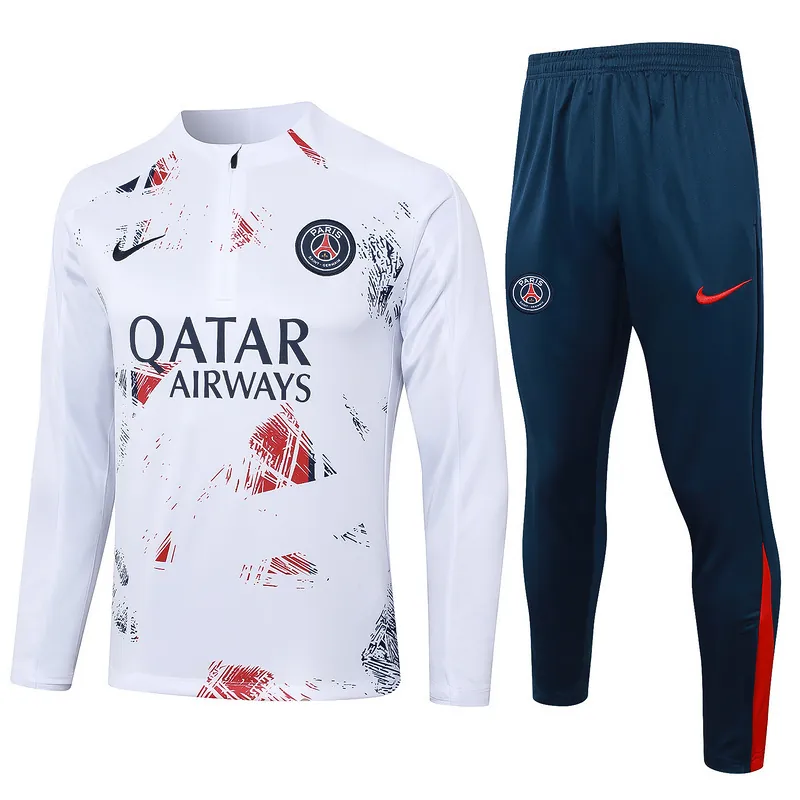 24-25 PSG Long Sleeve Training Suit Football Shirts 3