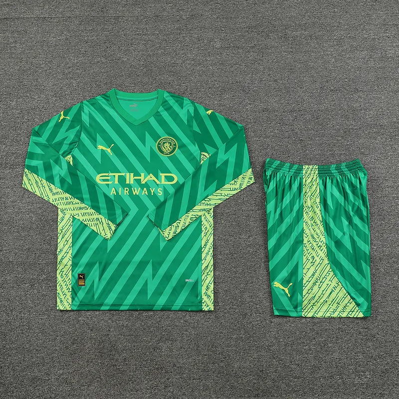 23-24 Manchester City Goalkeeper Long Sleeve Soccer Jerseys Yupoo 1