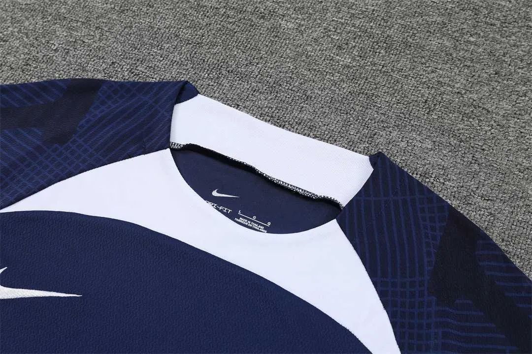 22-23 PSG Training Short Sleeve Kit Blue 11