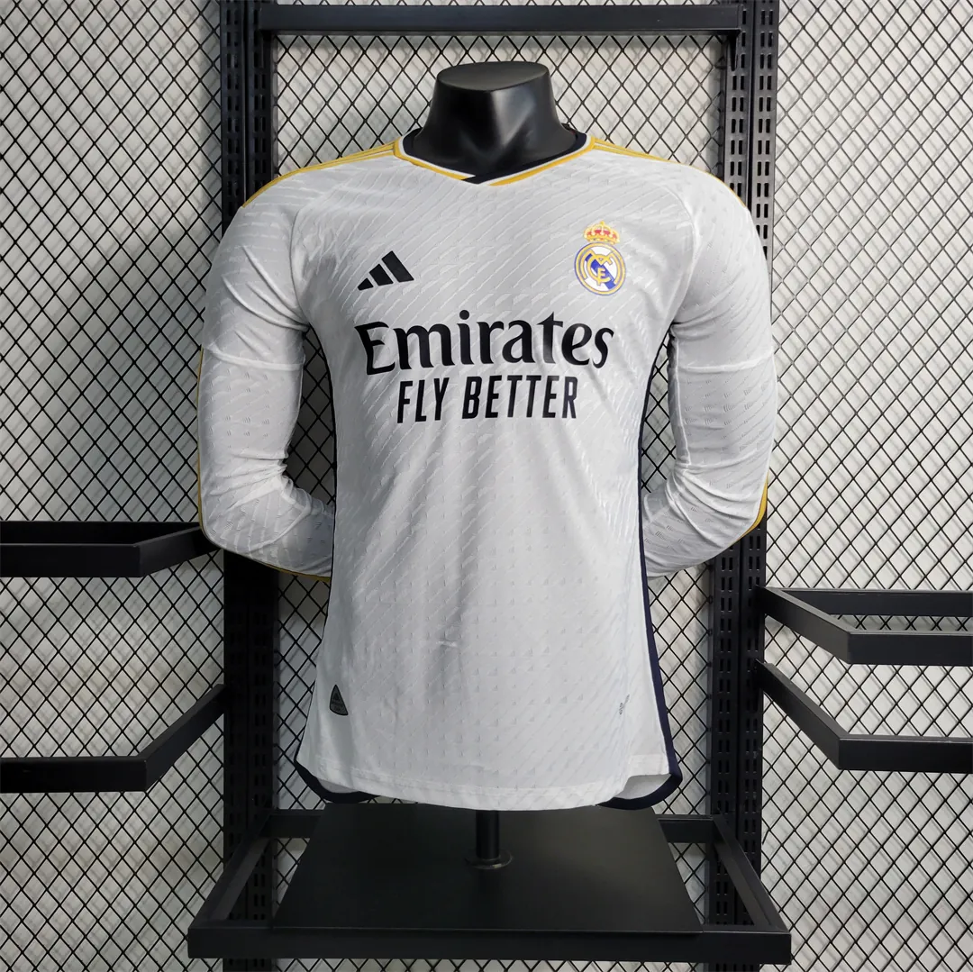 23-24 Real Madrid home player version Long Sleeve 13