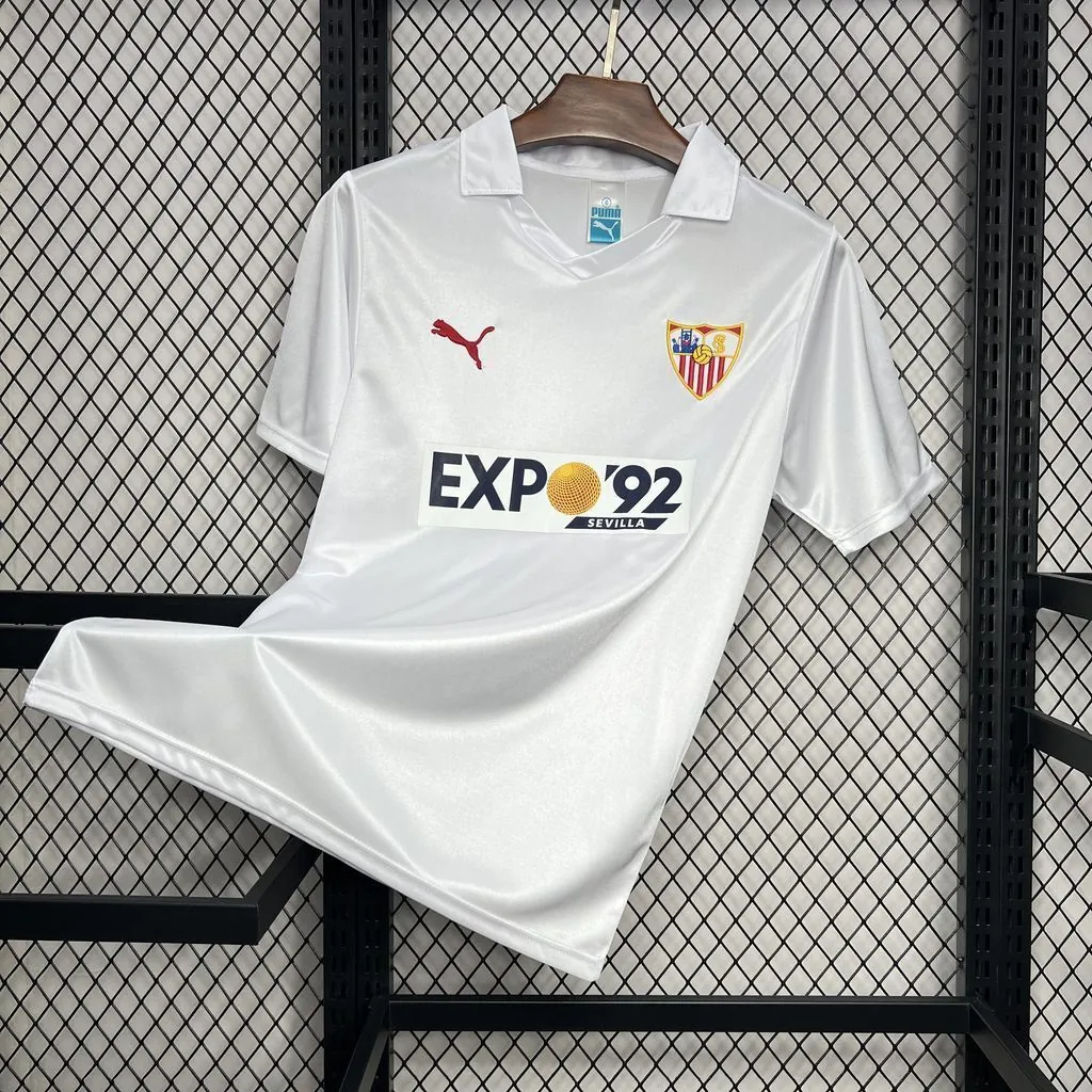 87-90 Sevilla FC Home Retro Kit Vintage Shirt AAAAJersey Supplier Yupoo 4