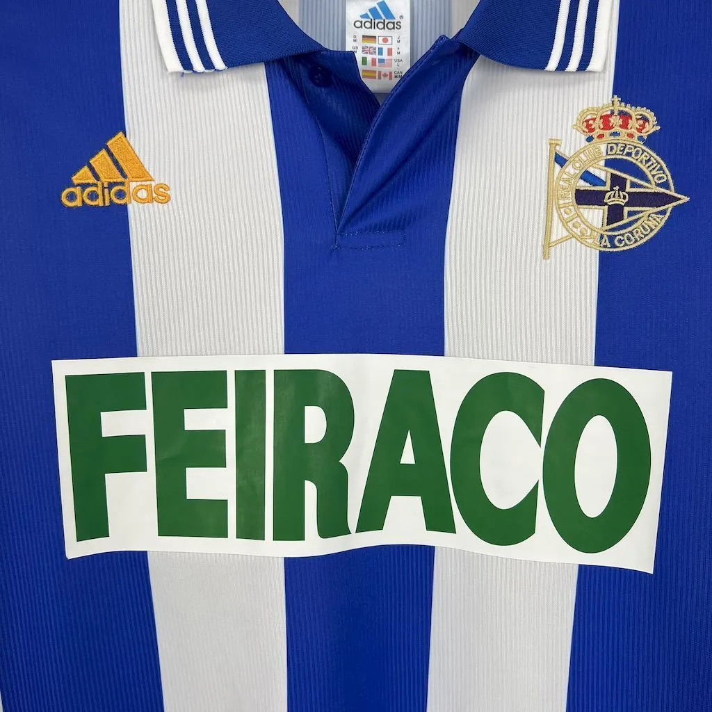99-00 Deportivo Home Retro Kit Vintage Shirt AAAAJersey Supplier Yupoo 1