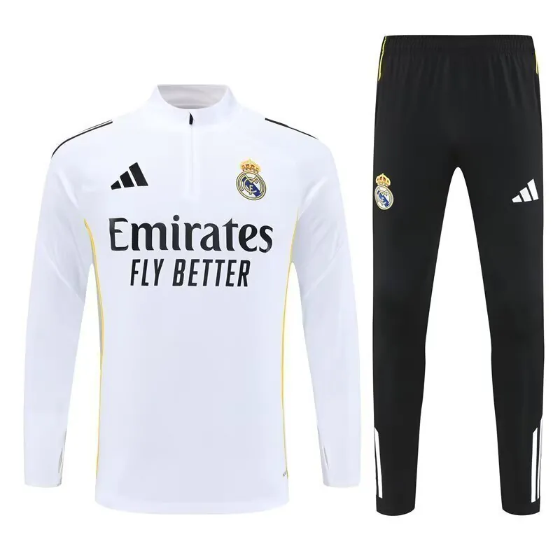25-26 Real Madrid White Training Kit Soccer AAAAJersey Yupoo S-2XL 3