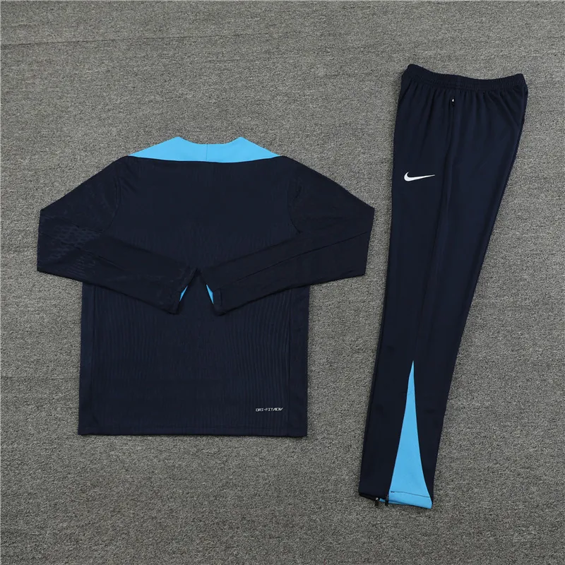 24-25 Chelsea Long Sleeve Tracksuit Navy Training Suits Football Replicas Yupoo 1