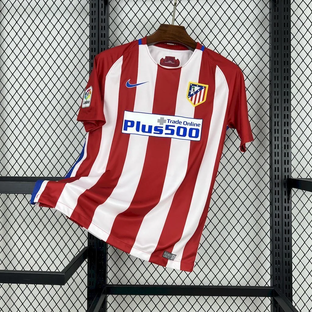 16-17 Atletico Madrid Home Retro Kit Vintage Shirt AAAAJersey Supply Yupoo 7