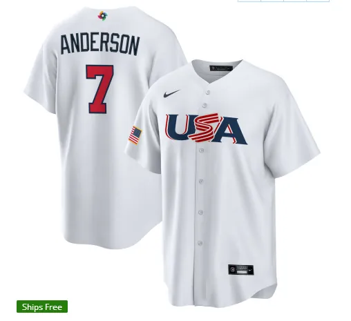 USA 2023 World Cup Baseball Jerseys 42