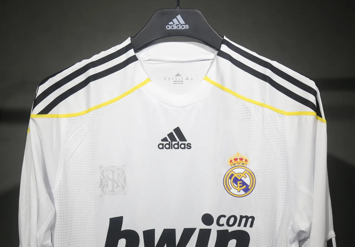 09-10 Real Madrid Home Retro Kit Vintage Player Version Long Sleeve Shirt AAAAJersey Dropship Y 1