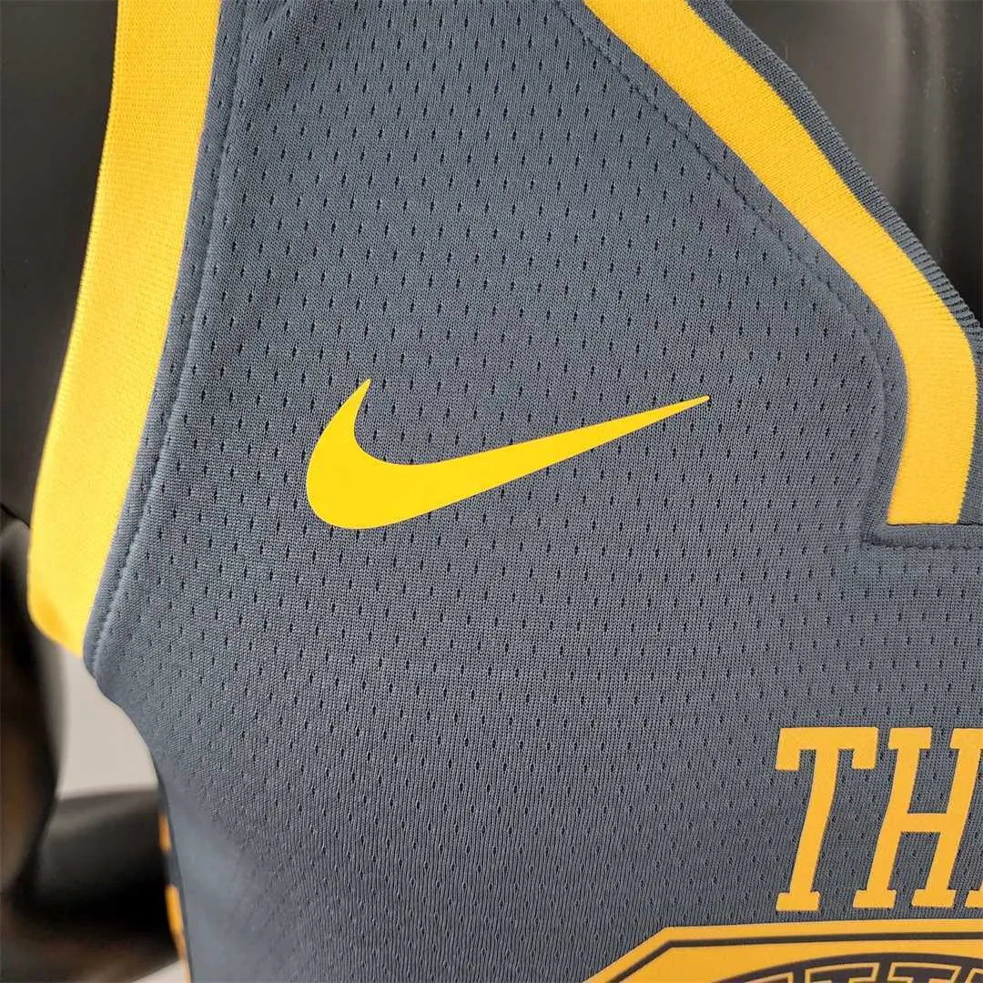 2018 Curry#30 Golden State Warriors Grey NBA Jersey 3