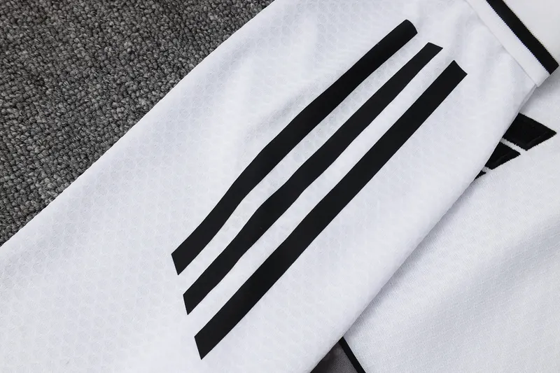 25-26 Real Madrid Polo White&Black Training Kits Football Tracksuits 4