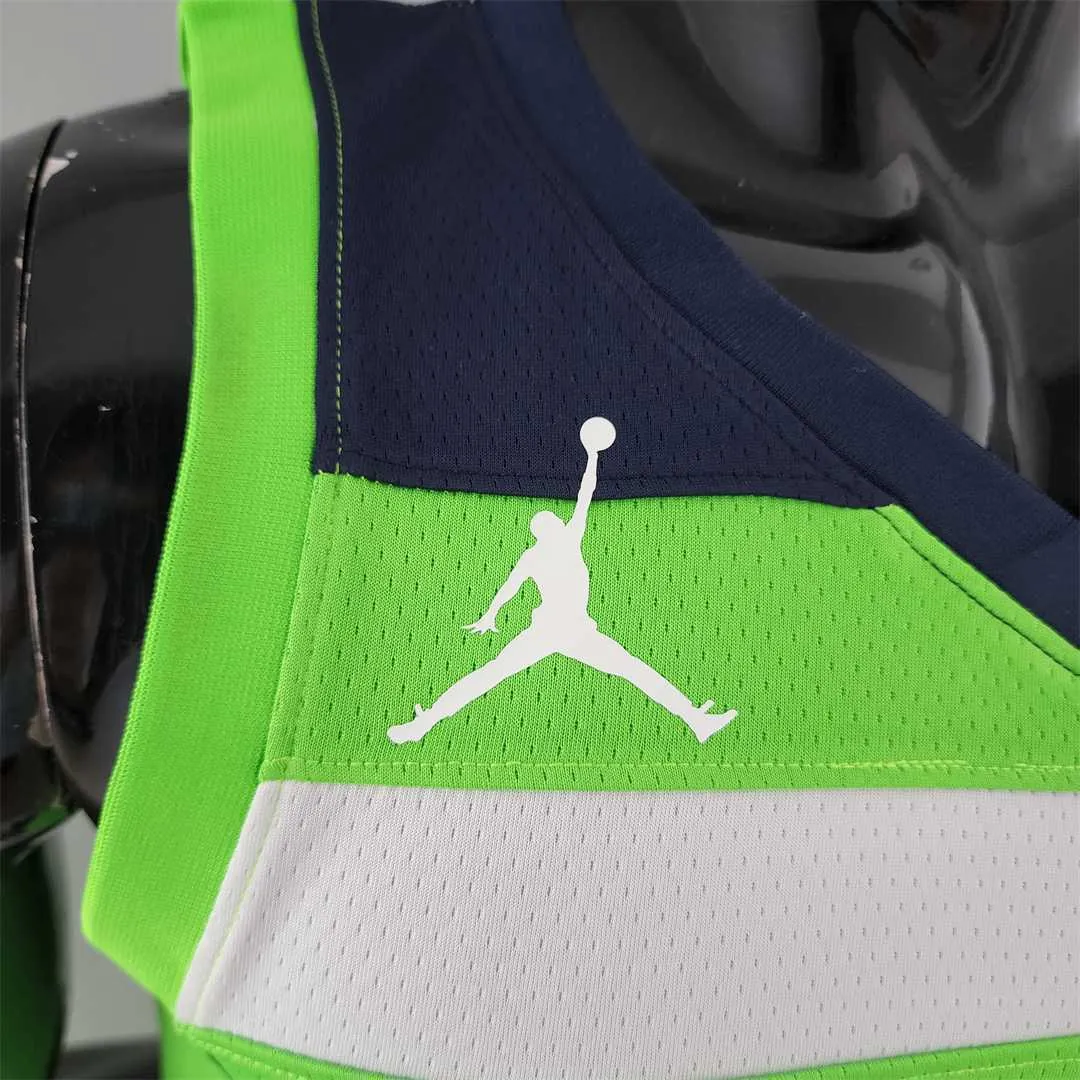 Minnesota Timberwolves RUSSELL#0 Air Jordan NBA Jersey Blue 3