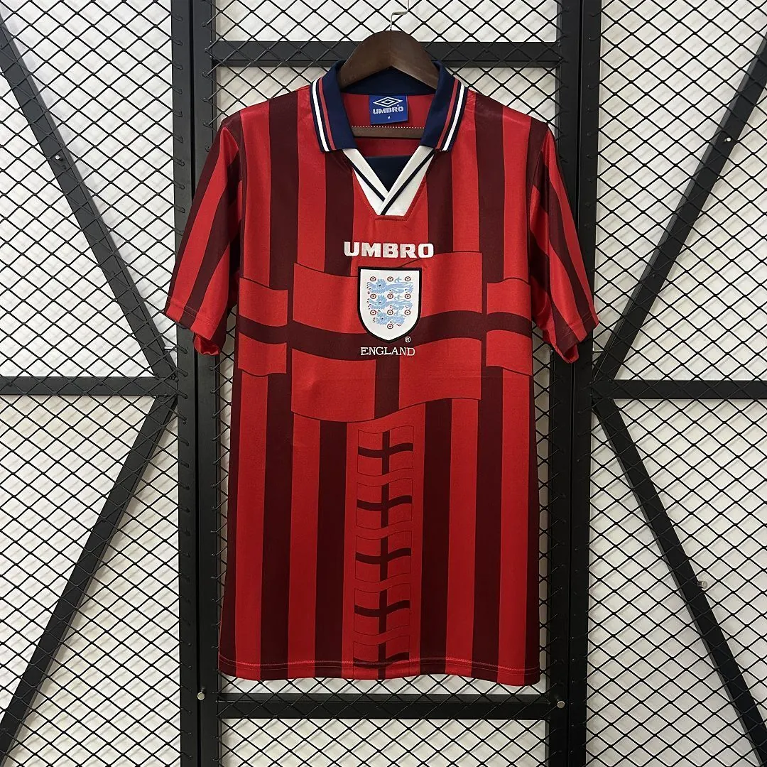 1998 England Away Retro Kit Vintage Shirt AAAAJersey Dropship Yupoo 7