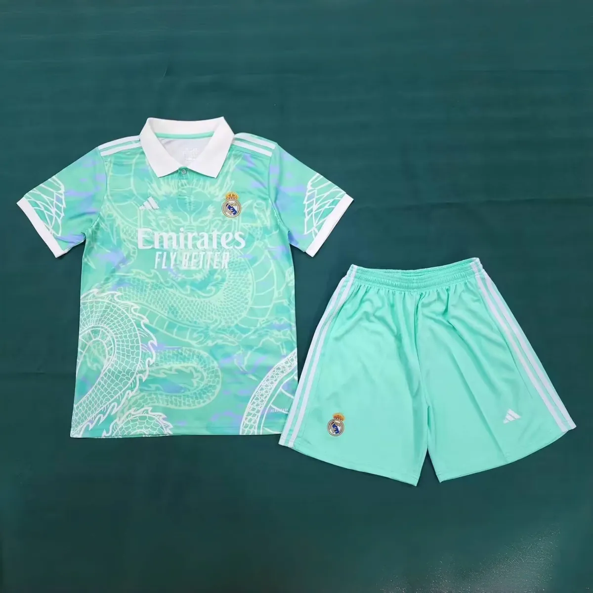 24-25 Real Madrid Specia Edition Kits Dragon Concept Green Suits Football AAAAJerseys Yupoo 2