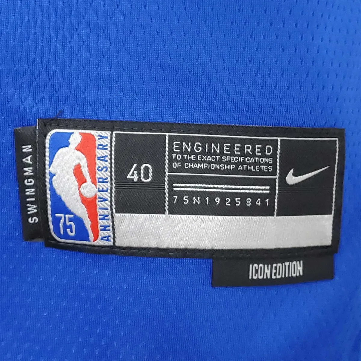 75th Anniversary Philadelphia 76ers MAXEY#0 Blue NBA Jersey 1
