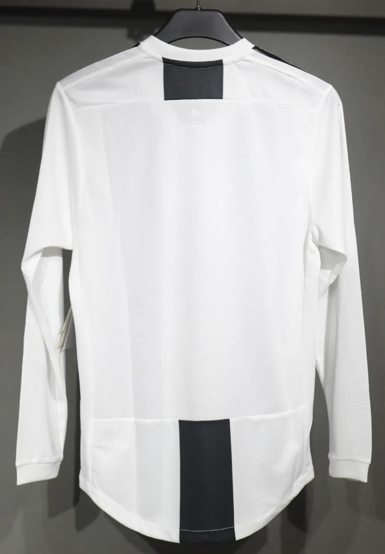 18-19 Juventus Home Retro Kit Vintage Player Version Long Sleeve Shirt AAAAJersey Dropship Yupoo 2