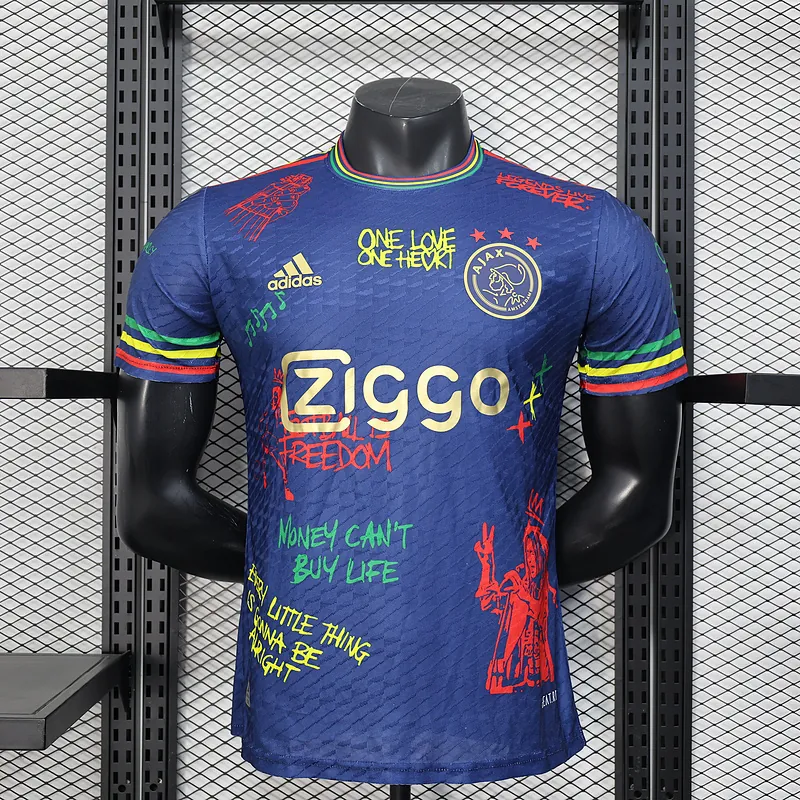22-23 Ajax x Bob Marley AOP Special Edition Kit Player Version Shirt AAAAJersey Wholesale Yupoo 5