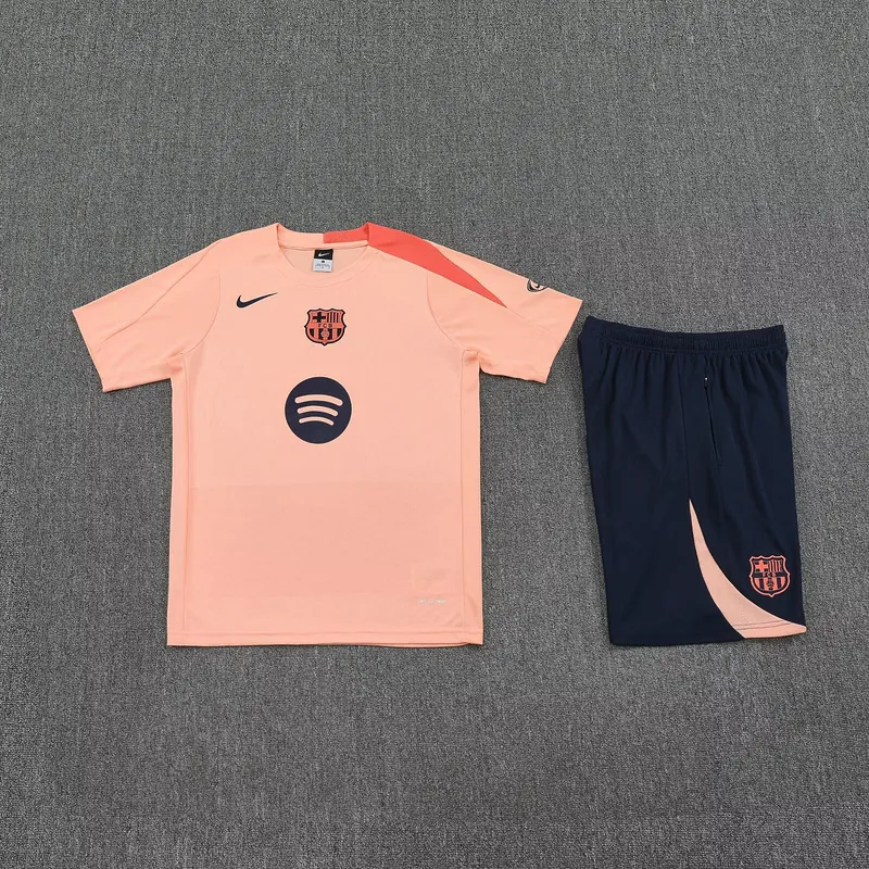 25-26 Barcelona Gold Training Kits Football Tracksuits 1