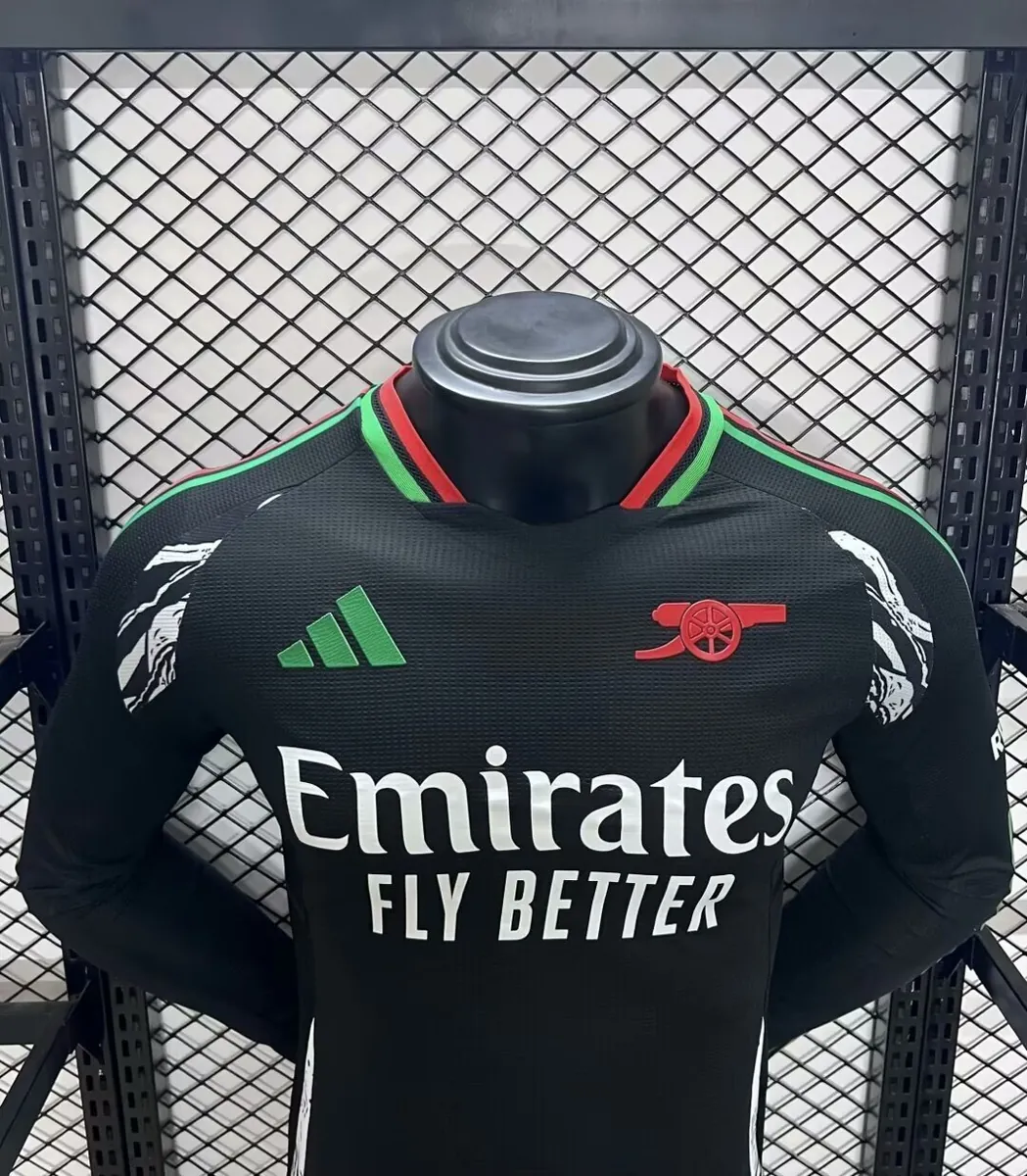 24-25 Arsenal Away Long Sleeve Kit Player Version Shirt Soccer AAAAJersey Yupoo 2