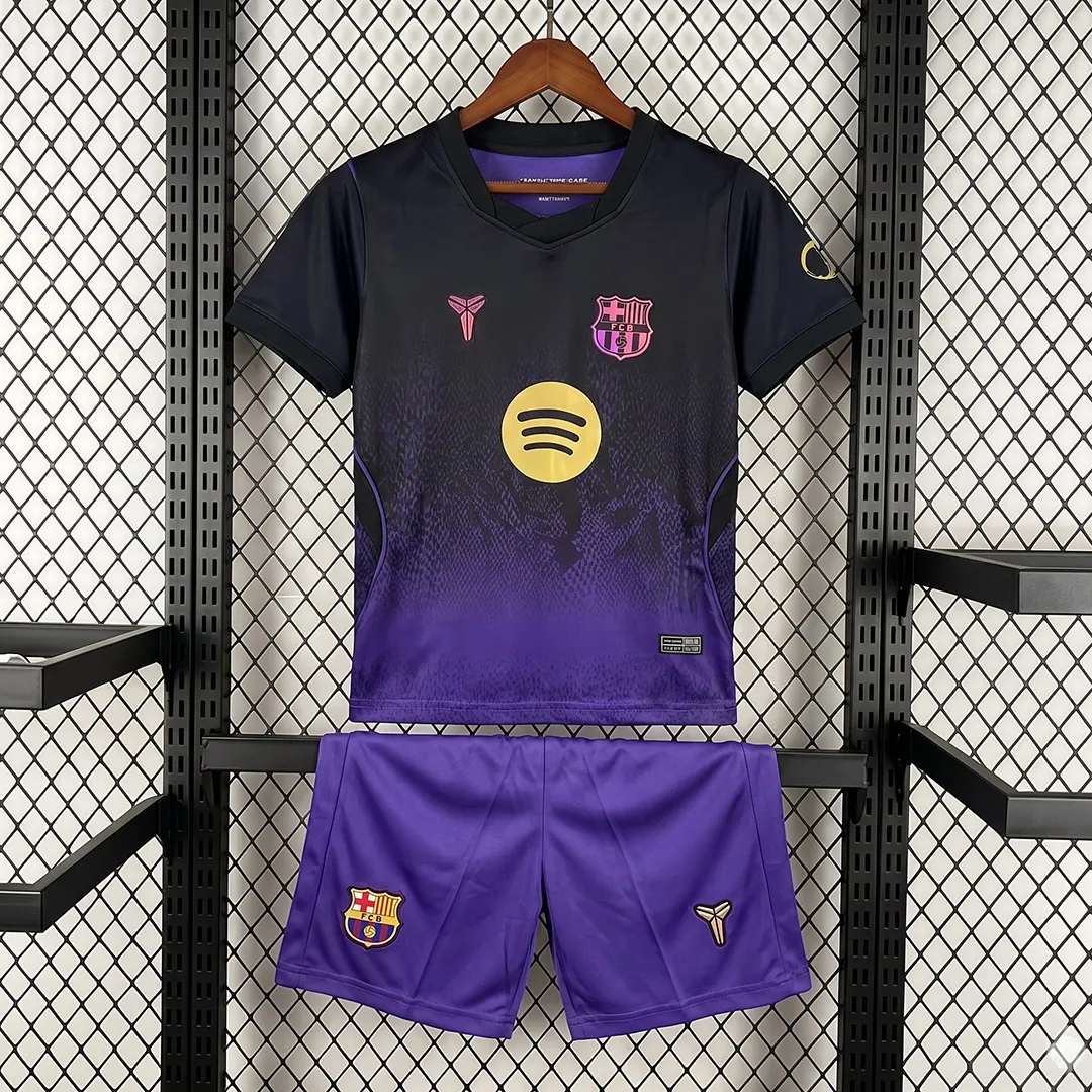26-27 Barcelona Away Kids Kit Football Children's Set AAAAJersey Supply Yupoo 2 1