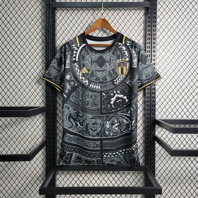 2024 Italy Black Special Edition Size S-XXL Soccer Jerseys 8