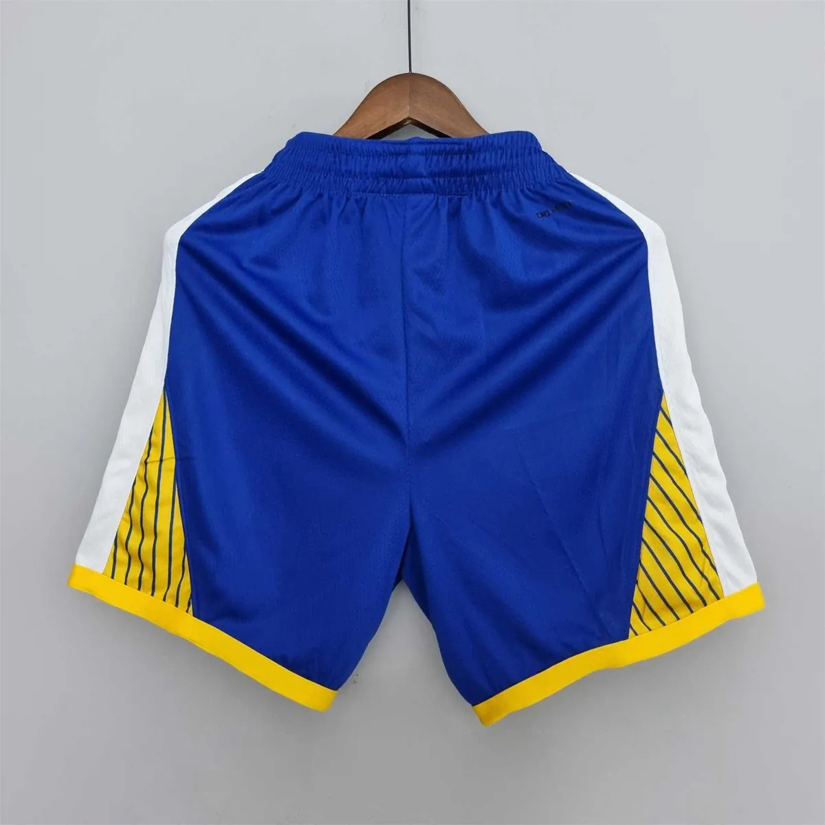 75th Anniversary Golden State Warriors Shorts Blue NBA Jersey 3