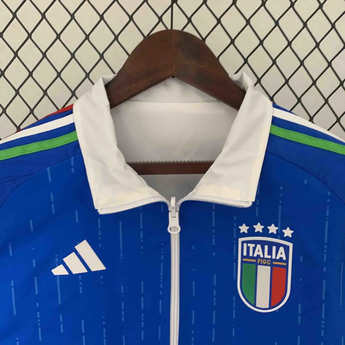 2024 Italy Reversible Windbreaker Home&Away Style Double-Sides Jacket Soccer Jerseys For Sale 4