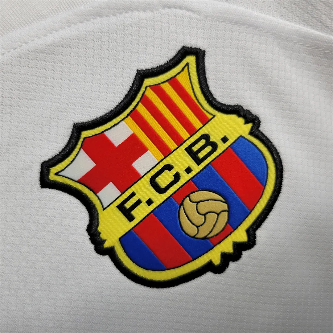 23-24 Barcelona white away Long Sleeve 3