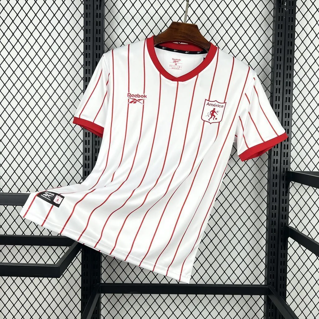 26-27 América de Cali Mens Away White Kit Soccer T-Shirt AAAAJersey Supply Yupoo7 1