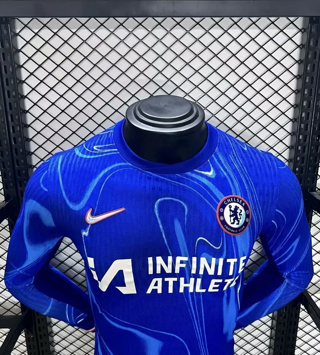 24-25 Chelsea Home Long Sleeve Kit Player Version Shirt Soccer AAAAJersey Yupoo 1