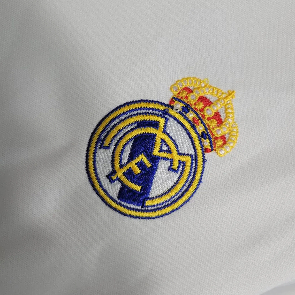 23-24 Real Madrid Home Kids Long Sleeve Kits Soccer Jerseys Yupoo 4