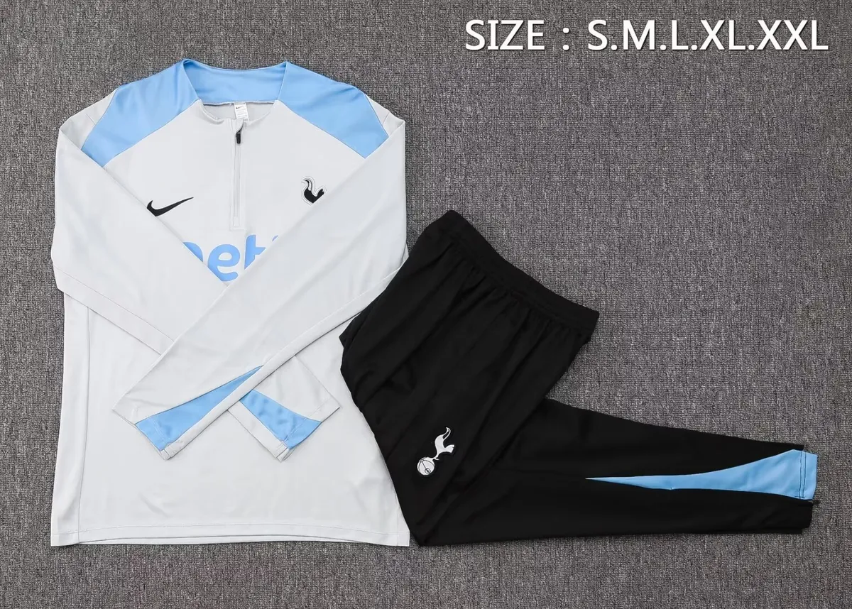 24-25 Tottenham Long Sleeve Training Suit Football Shirts 1