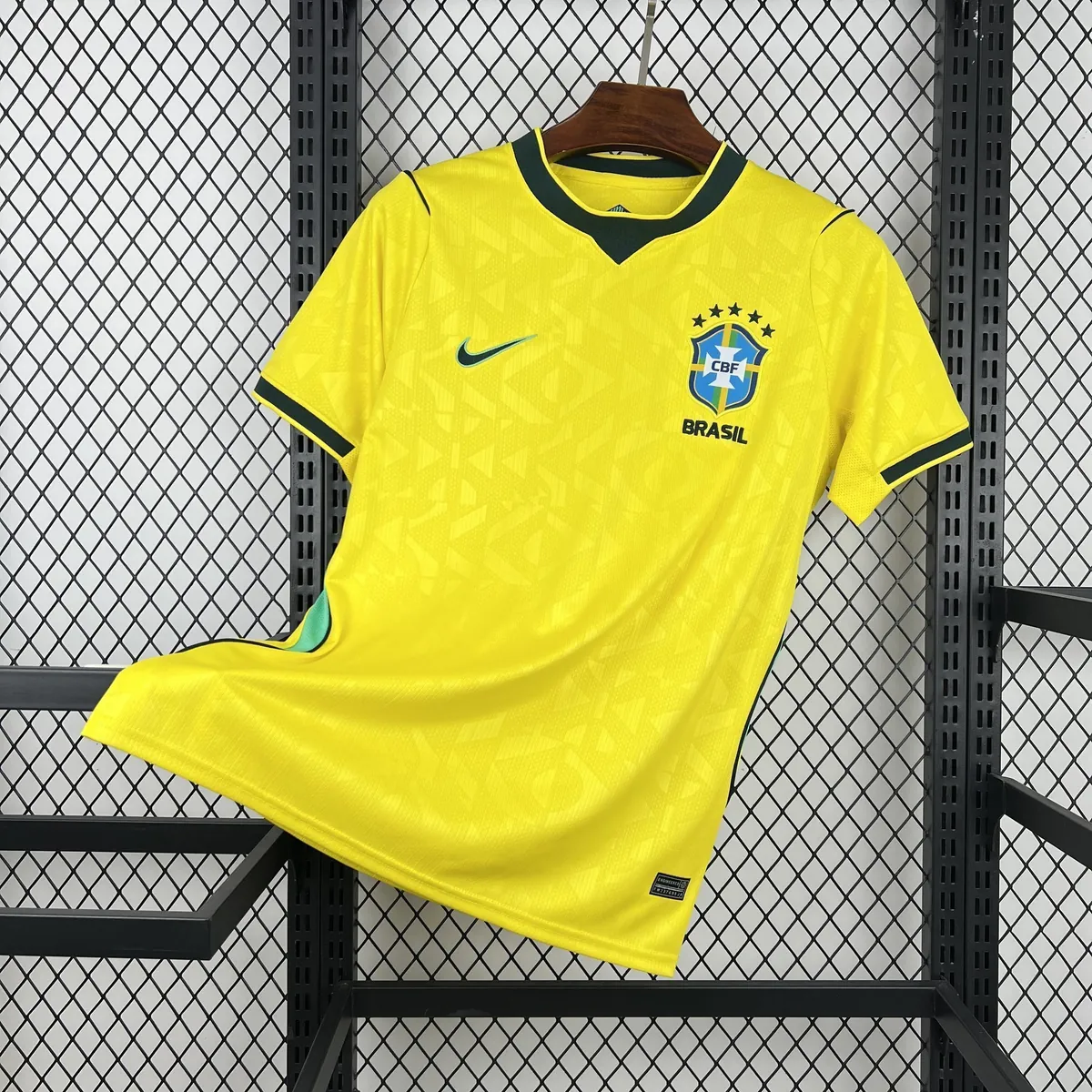 World Cup 2026 Brazil Home Kit Soccer Yellow Mens T-Shirt AAAAJersey Supply Yupoo 6