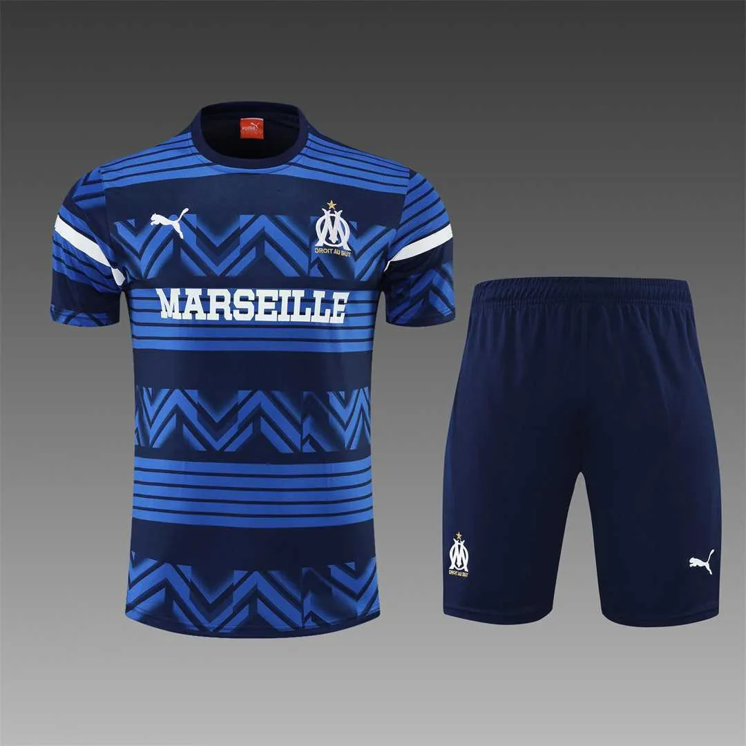 22-23 Marseille training suit short sleeve kit blue 9
