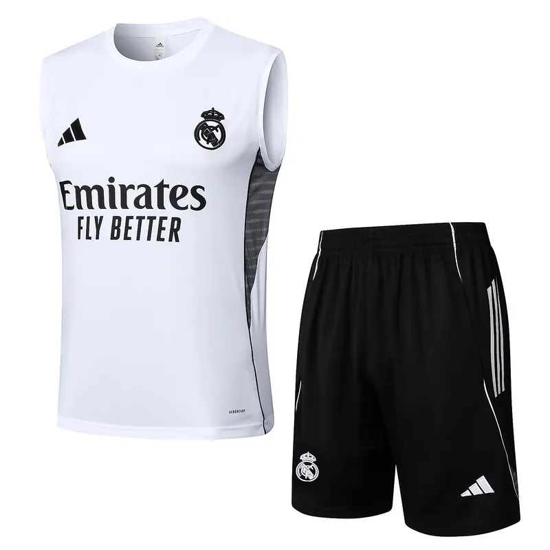 25-26 Real Madrid White Training Vest Soccer AAAAJersey Yupoo 5