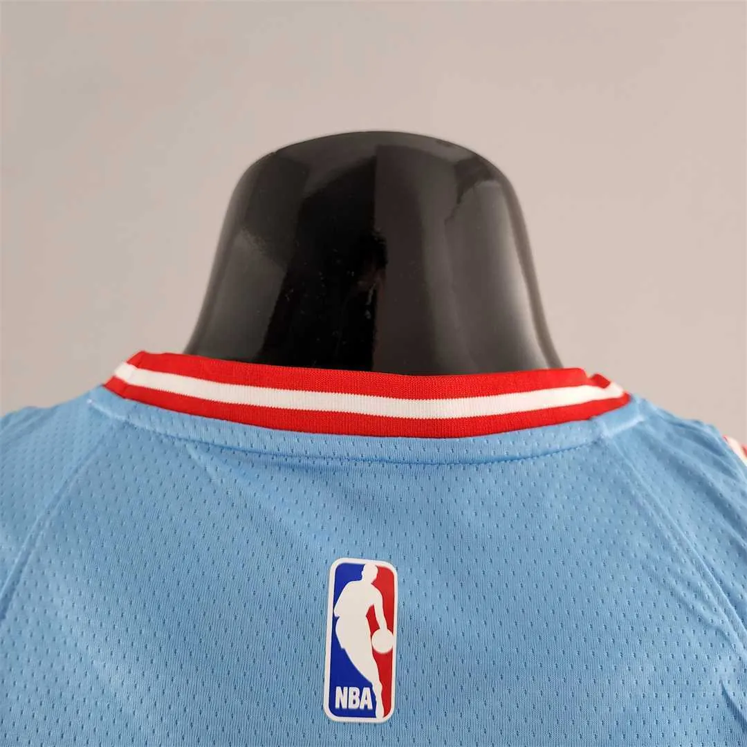 Chicago Bulls ROSE#1 Blue NBA Jersey 3