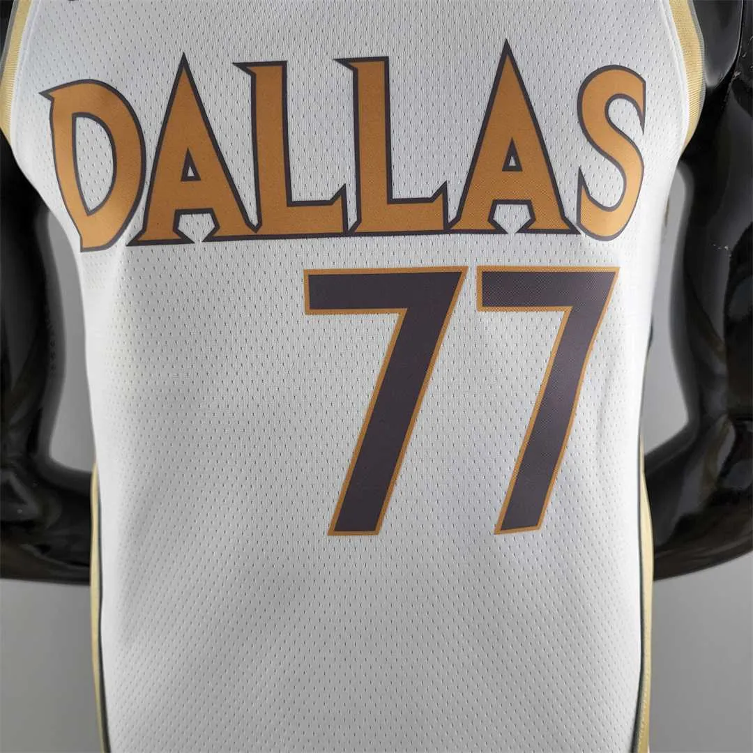 2020 Dallas Mavericks DONCIC#77 City Edition White NBA Jersey 9