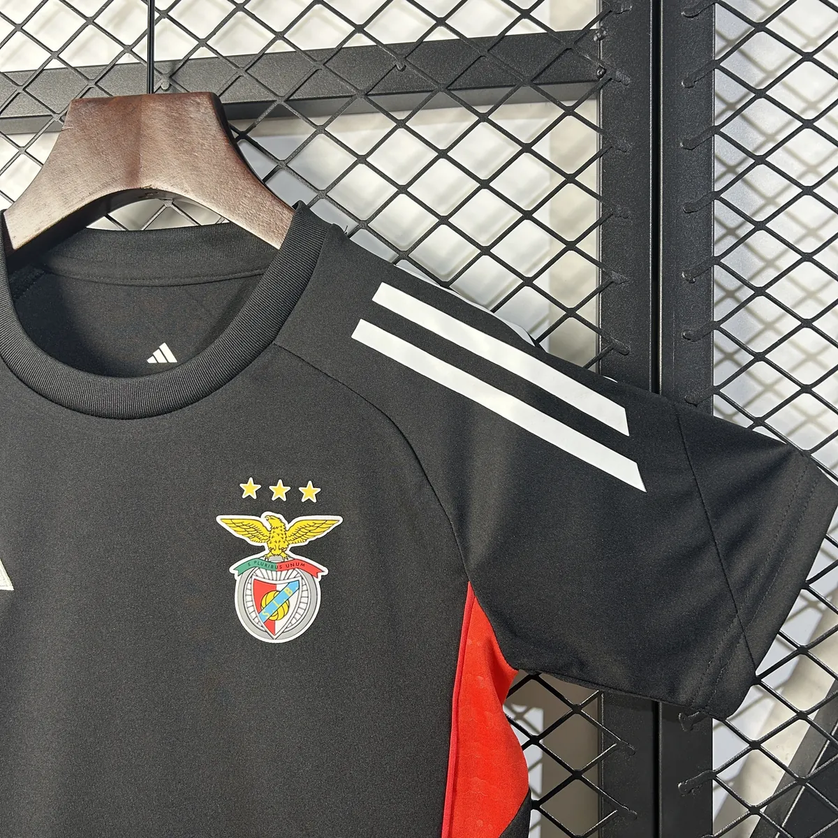 25-26 Benfica Black Pre-Match Kid Kits Youth Apparels Sino AAAAJersey Supply Yupoo 7