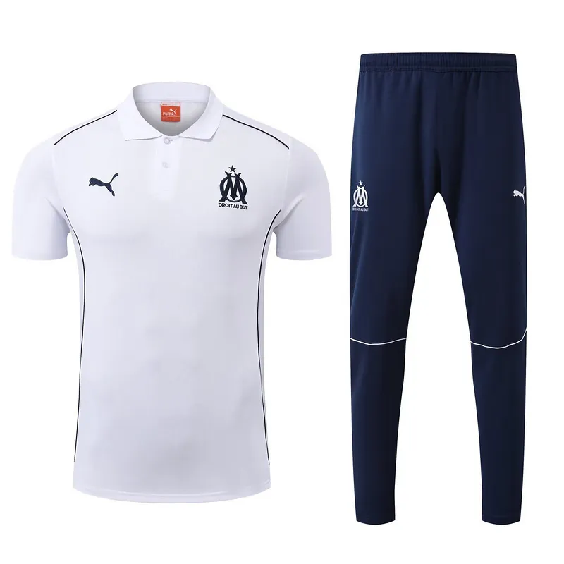25-26 Marseille Whitr Training POLO Kit Soccer AAAAJersey Yupoo S-2XL 3