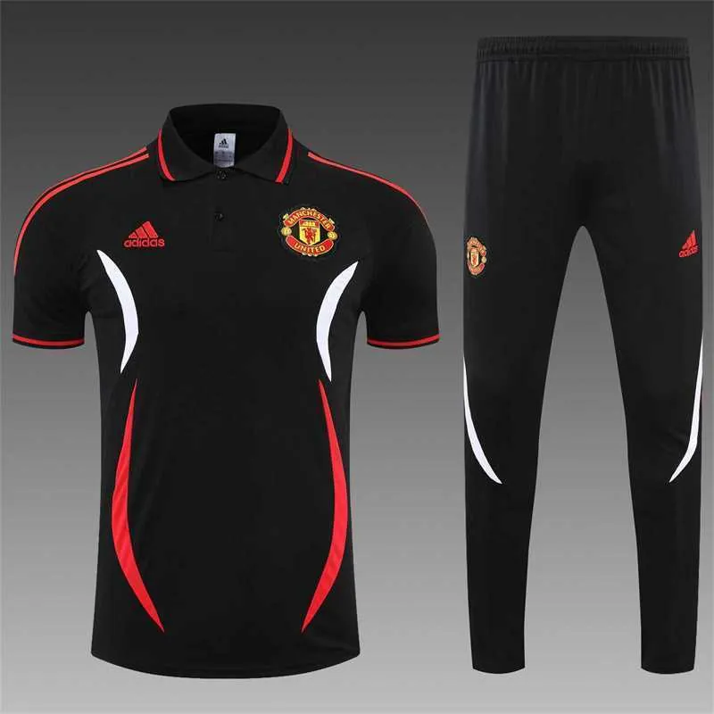 Manchester United Polo black and white-red 16
