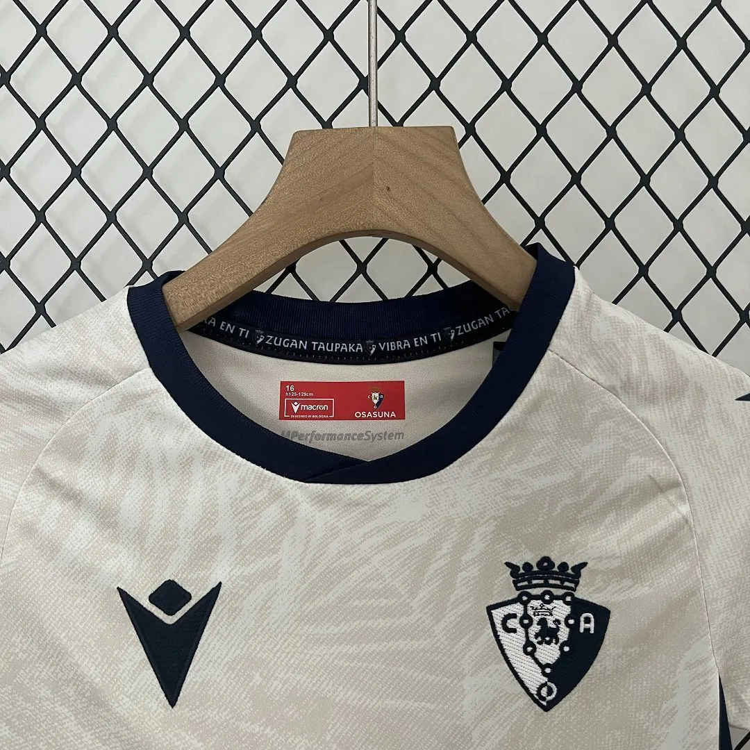 24-25 Osasuna Away Kid Kits Youth Apparels Football AAAAJersey Yupoo 1