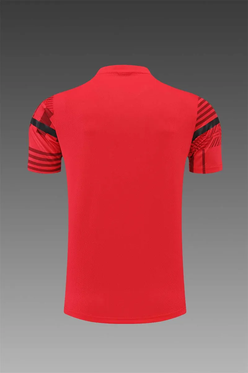 22-23 AC Milan Training Suit Short Sleeve Kit Red 23