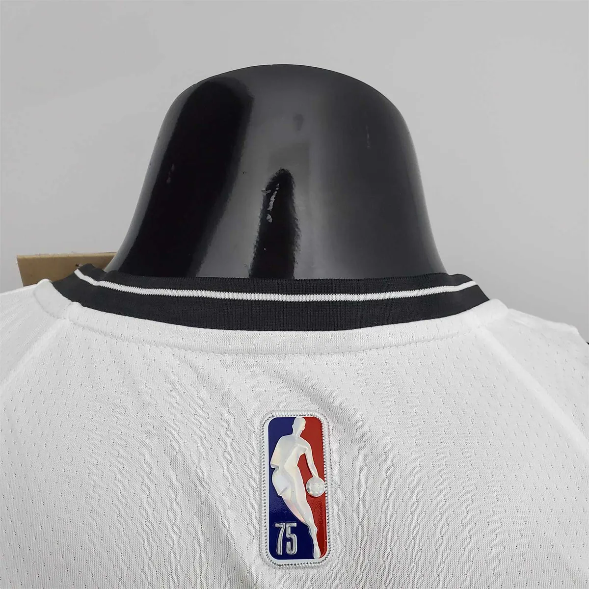 75th Anniversary Simmons #10 Nets White NBA Jersey 3