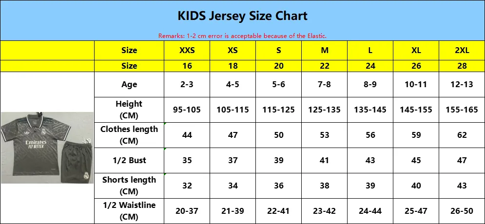 All Products Size Chart 11