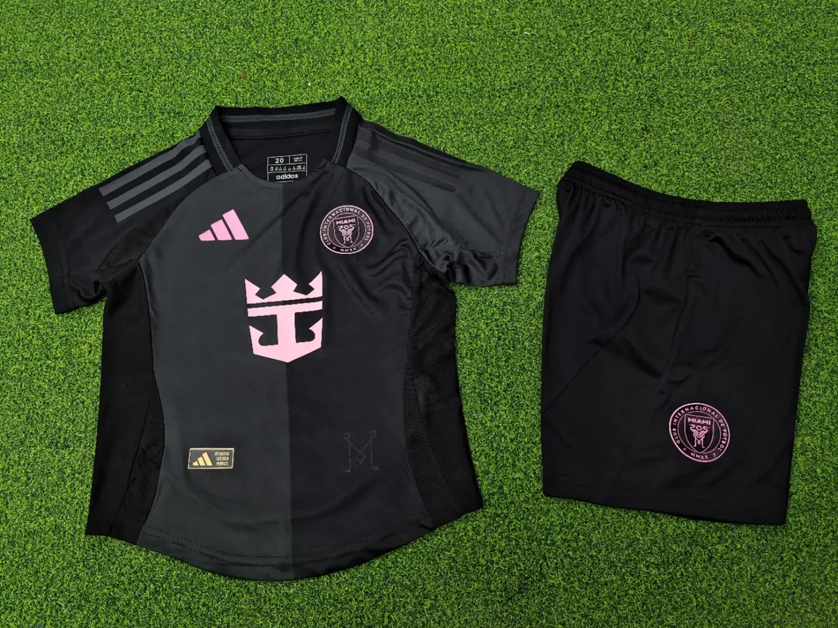 25-26 Inter Miami Away Player Version Kid Kits Youth Apparels AAAAJersey Dropship Yupoo 5