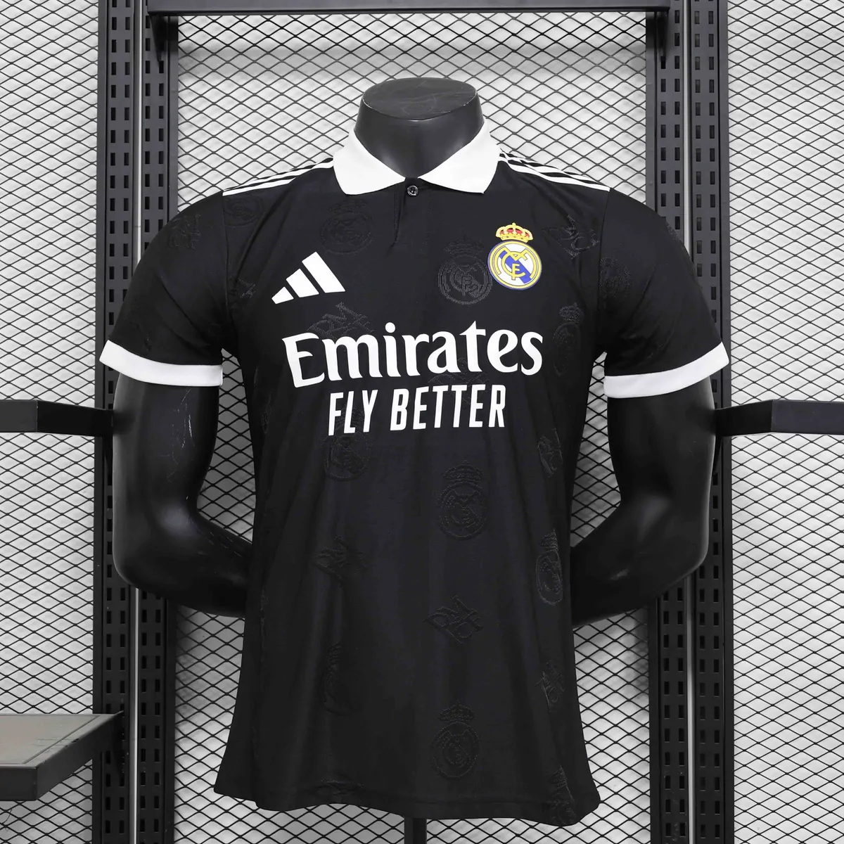 25-26 Real Madrid OG Special Edition Black Player Version POLO Shirt AAAAJersey Supplier Yupoo 3