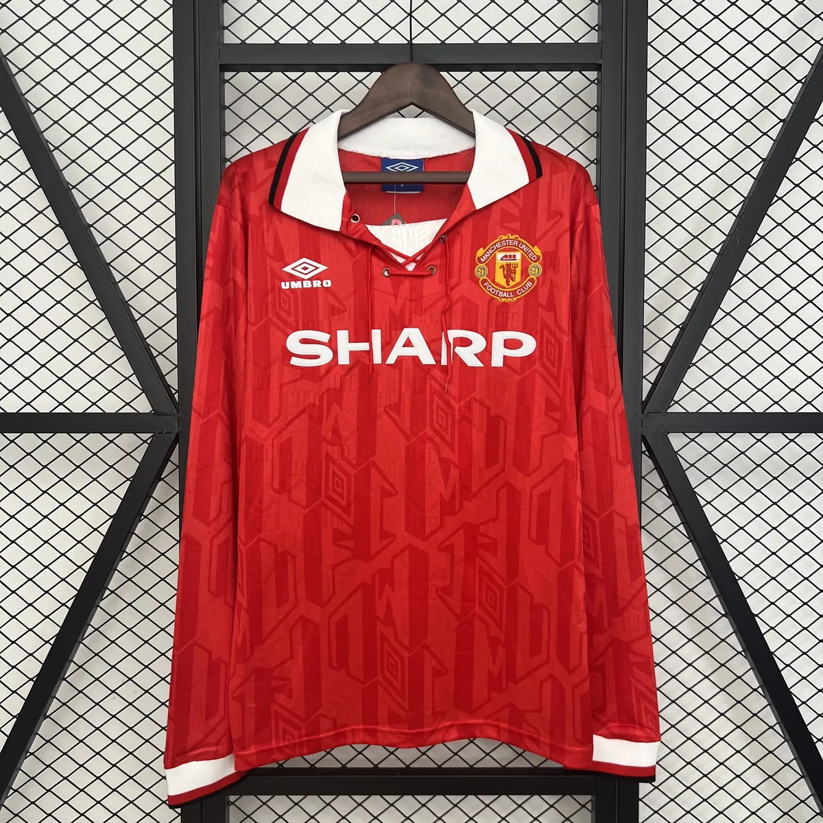 92-94 Manchester United Home Retro Kit Long Sleeve Shirt Cheap AAAAJerseys Supply Yupoo 7