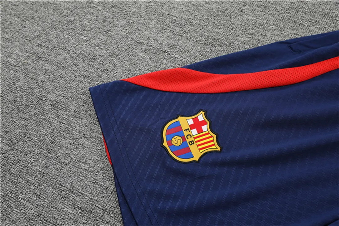 22-23 Barcelona training suit short sleeve kit blue 13