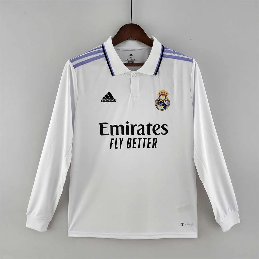 22-23 Real Madrid home long sleeve 20