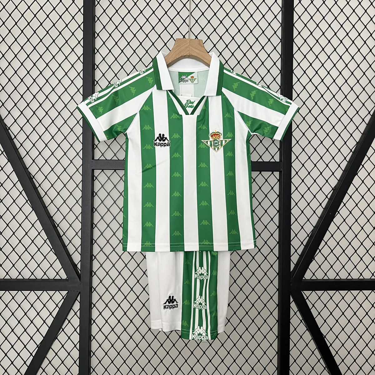95-97 Real Betis Home Retro Kid Kits Youth Apparels AAAAJersey Wholesale Yupoo 8